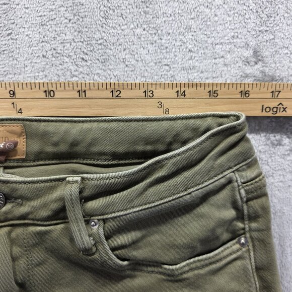 Driftwood Pants Womens 30 Green Colette Plaid Cuff Classic Fit Casual Stretch - Picture 7 of 10